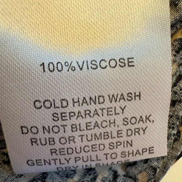 Ripe Maternity Dress button down animal print collared long sleeve comfy size XS - Picture 6 of 8